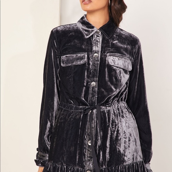 NEW Free People Bella Donna Velvet Duster Jacket Z22-40 - Picture 5 of 9